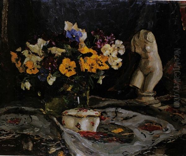 Stilleben Mit Blumenstrauss Und Torso - view 1