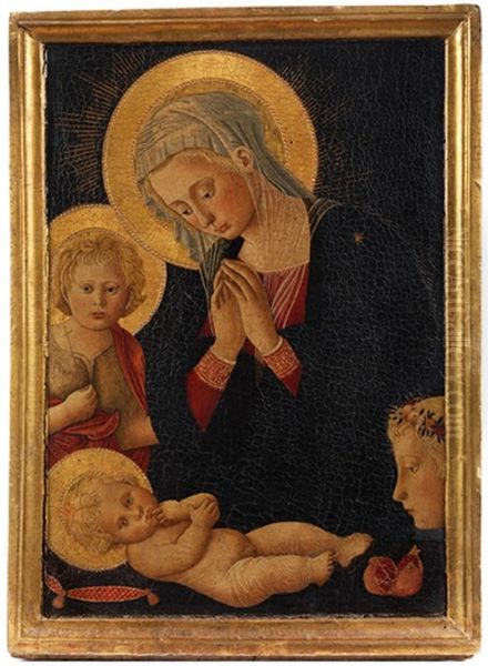Anbetung Des Jesuskindes Durch Die Madonna, Mit Dem Johannesknaben Und Einem Jugendlichen Adoranten - view 1