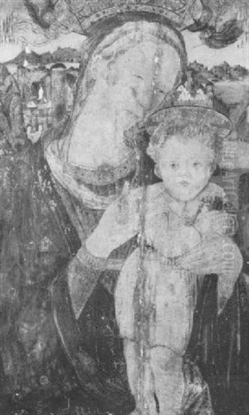 Madonna And Child, A Landscape Beyond - view 1