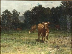 Cattle At Pasture by Charles Franklin Pierce