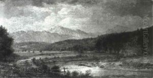New England Landscape by Charles Franklin Pierce