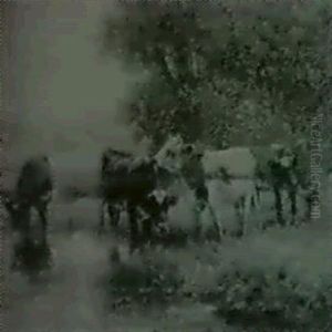 Cattle Watering by Charles Franklin Pierce