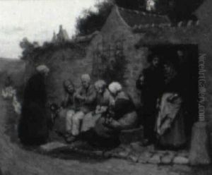 Figures By A Village Road by H. Winthrop Pierce