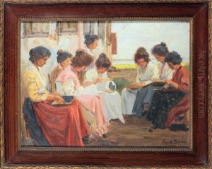 Les Brodeuses by Bianco Pieretto