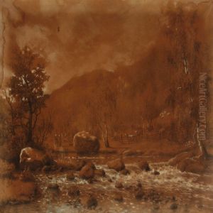 Landscape With Women On Their Way To A Paddock