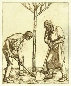 Radieringen I And Ii by Fritz Boehle