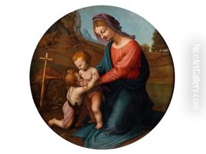 Madonna Mit Kind Und Dem Johannesknaben by Piero di Cosimo