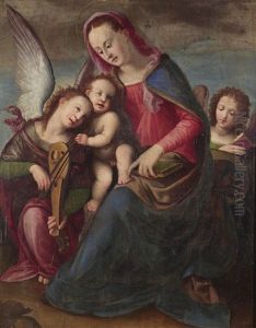 Madonna Mit Kind Und Engeln Madonna Mit Kind Und Engeln
