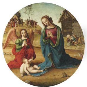 The Holy Family With An Adoring Angel