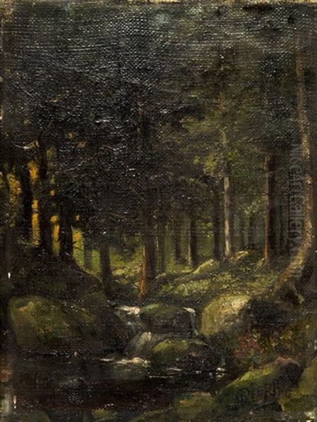 Waldlandschaft Mit Bach - view 1