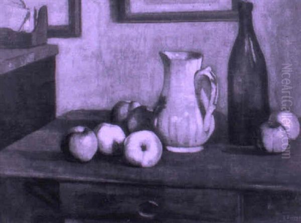 Nature Morte Au Pichet Et Aux Pommes - view 1