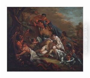 Bacchus And Ariadne by Jean Baptiste Marie Pierre