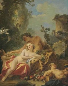 Bacchus And Ariadne by Jean Baptiste Marie Pierre