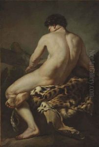 Le Repos De Bacchus by Jean Baptiste Marie Pierre
