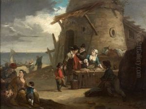 Marchande De Poissons Pres Du Port