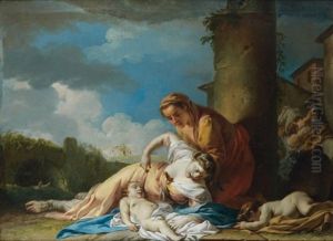 Une Scene Du Massacre Des Innocents by Jean Baptiste Marie Pierre