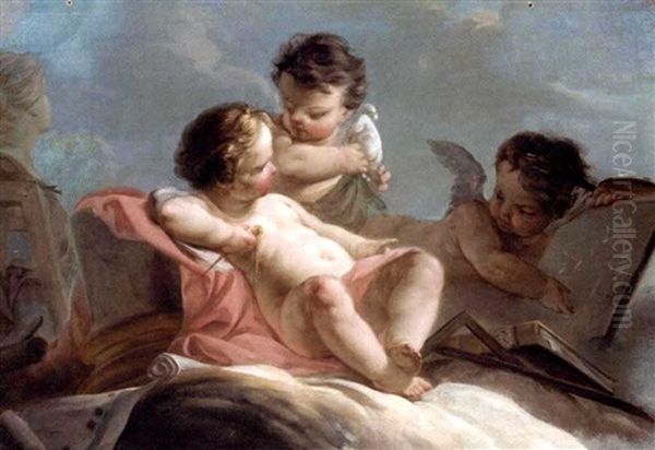 Allegories Of The Liberal Arts (pair) - view 1