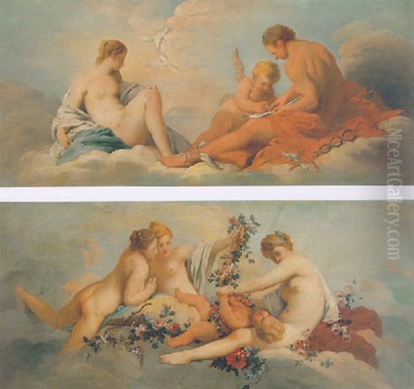 Cupid Instructed By Mercury And Venus - view 1