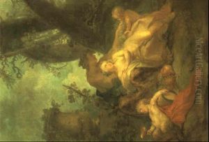 Bacchus Et Ariane by Jean Baptiste Marie Pierre