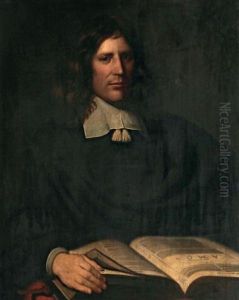 Portrait D'homme Lisant Le Livre D'amos by Christoffel Pierson