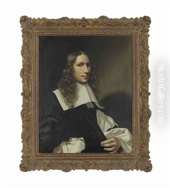 Portrait Of A Man, Half-length, In A Black Gown - view 1