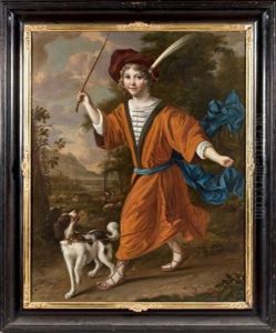 Jeune Garcon Et Son Chien by Christoffel Pierson
