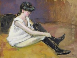 Jeune Fille Aux Bas Noirs