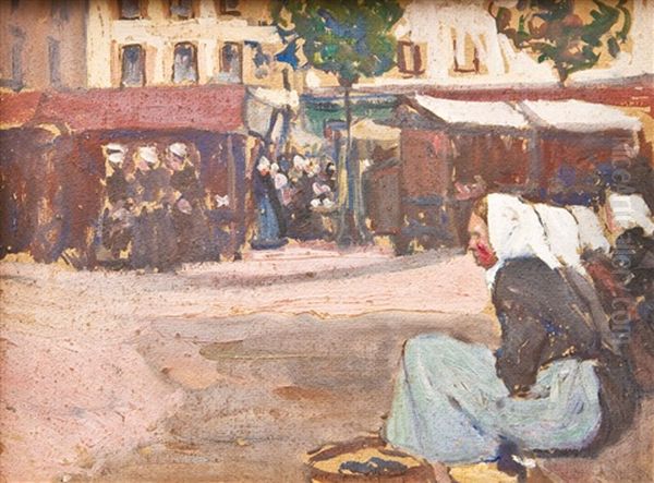 Marktplatz In Der Bretagne - view 1