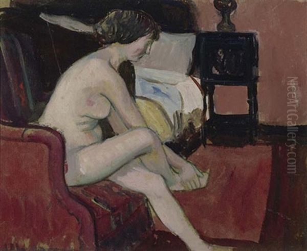 Weiblicher Akt Mit Sessel - view 1