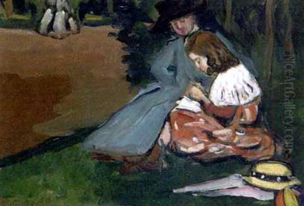 Au Parc, La Lecon De Couture - view 1