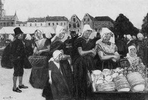 Le Marche A Goes, Zeelande by Fernand Piet