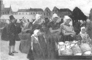 Marche En Bretagne, Marchand De Vaisselle Marche En Bretagne, Marchand De Vaisselle
