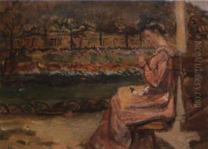 L'apres-midi Au Parc Monceau by Fernand Piet