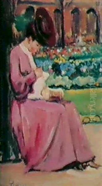 Femme Au Jardin Fleuri - view 1