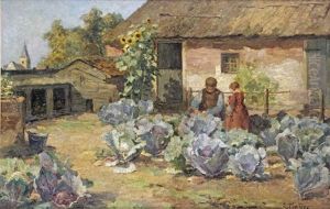In The Vegetable Garden, Blaricum by Evert Pieters