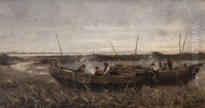 Apres La Peche by Evert Pieters