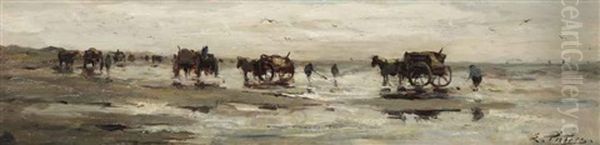 Shell Fishermen On The Beach - view 1