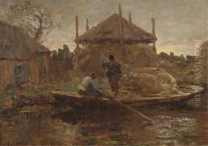 Two Farmers On A Praam