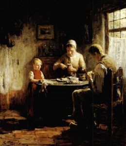 The Family Meal by Evert Pieters