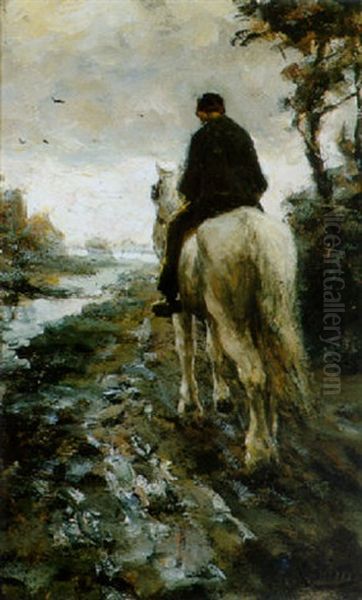 A Horseman On A Towing Path - view 1
