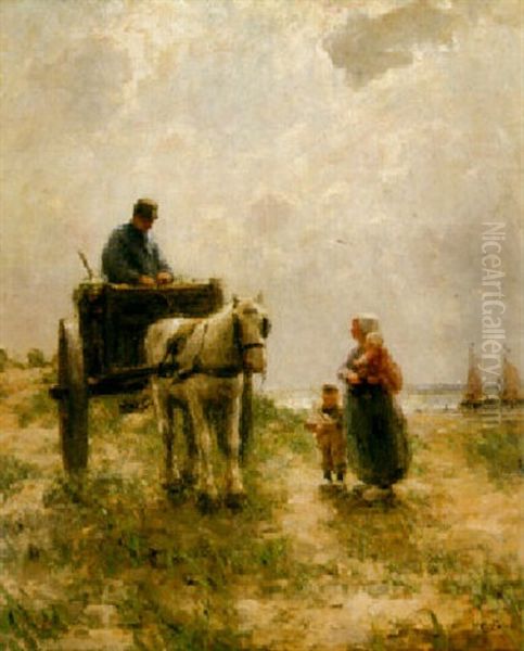 A Fisherman's Family In The Dunes - view 1