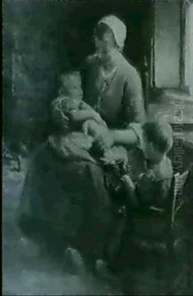 Young Mother And Children - view 1