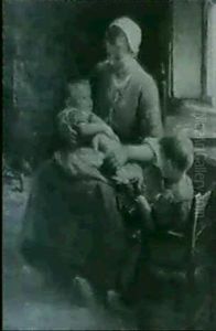 Young Mother And Children by Evert Pieters