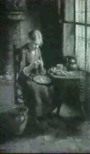 Preparing The Midday Meal by Evert Pieters