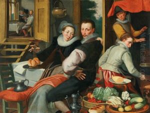 A Tavern Interior by Pieter Pietersz