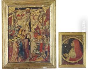 Pietro_andrea Di The Crucifixion (+ A Female Saint Experiencing A Vision, Verso)
