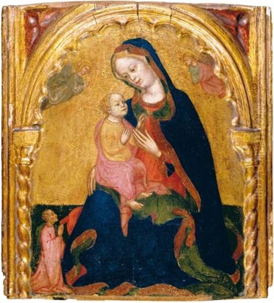 The Madonna Of Humility, With A Donor And Angels - view 1