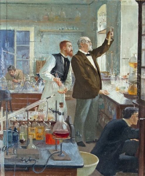Robert Koch In The Lab - view 1