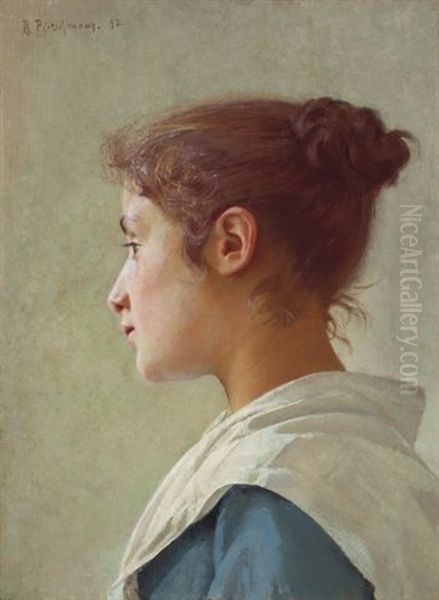 Head Of A Woman In Profile, Turned To The Left - view 1