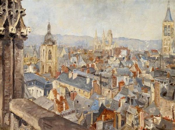Blick Uber Die Dacher Von Rouen - view 1